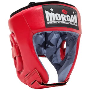 MORGAN V2 PLATINUM OPEN FACE LEATHER HEAD GUARD